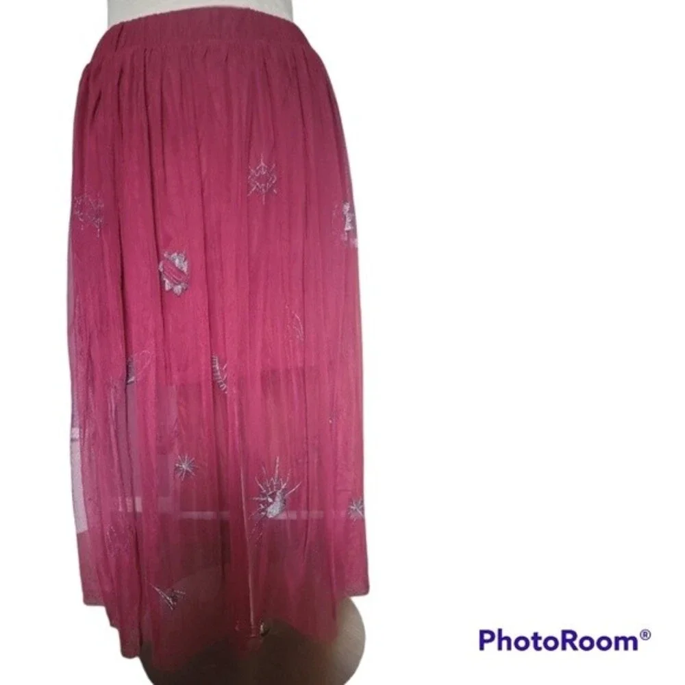 Bongo Astrology Tulle Midi Skirt - S
